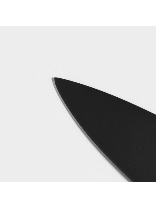 Нож шеф кухонный Magistro Vantablack, длина лезвия 17.8 см, чёрный