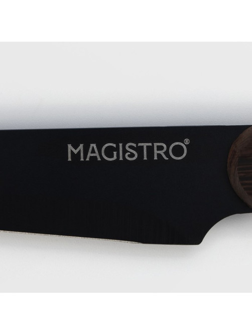 Нож для овощей кухонный Magistro Dark wood, длина лезвия 10.2 см