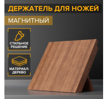 Держатель для ножей магнитный Magistro Tropic, 22×24 см, акация