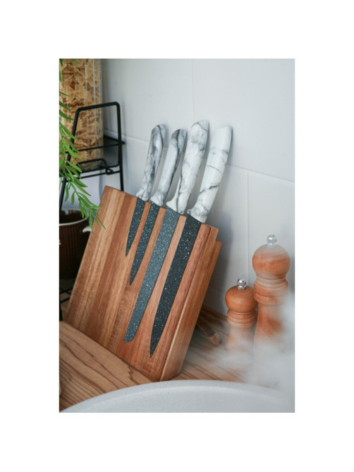 Держатель для ножей магнитный Magistro Tropic, 22×24 см, акация