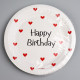 Тарелка одноразовая бумажная Happy Birthday, 18 см