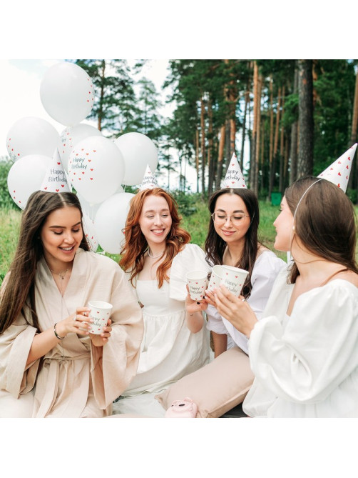 Стакан одноразовый бумажный Happy Birthday, 250 мл