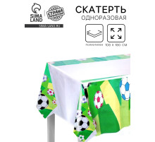 Скатерть одноразовая на стол «Футбол», 108×180 см