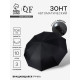 Зонт автоматический «Однотон», с фонариком, вращающаяся ручка, 3 сложения, 10 спиц, R=52/60 см, d=104 см, чёрный
