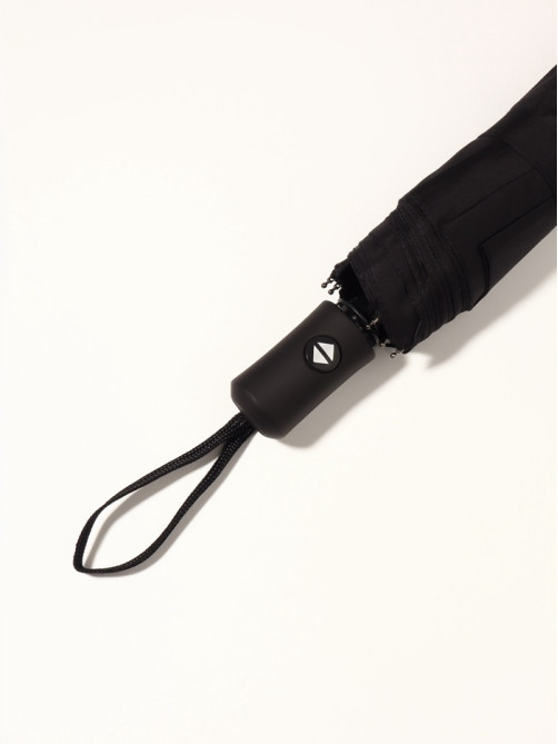 Зонт автоматический Black, 3 сложения, 8 спиц, R=48/55 см, d=96 см, чёрный