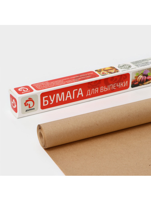 Бумага для выпечки Доляна, 29 см×8 м, пергамент, жиростойкая