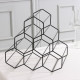 Подставка для бутылок Доляна «Соты», 28.5×27.4×21 см, чёрная