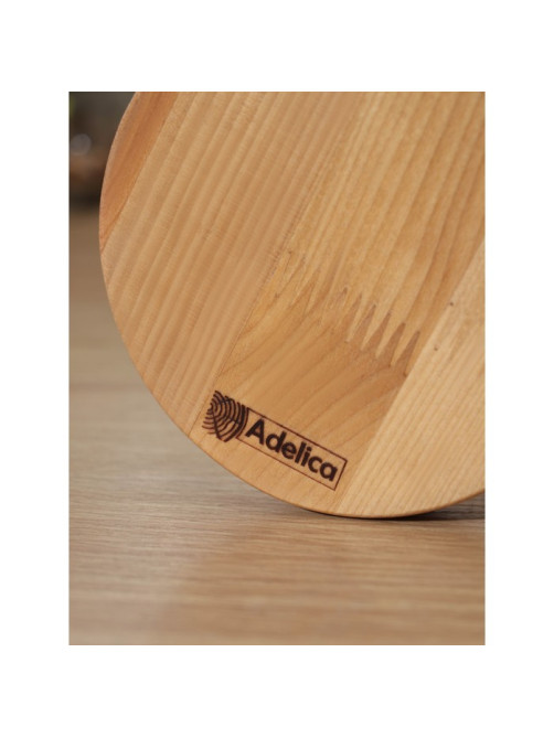 Подставка деревянная для кружек Adelica, основа d=13×1.8 см, высота 34 см, вешалка 6.5 см, берёза