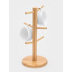 Держатель для кружек BellaTenero Bamboo, 14.5×32 см, бамбук