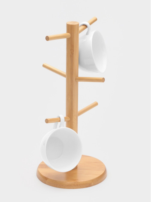 Держатель для кружек BellaTenero Bamboo, 14.5×32 см, бамбук