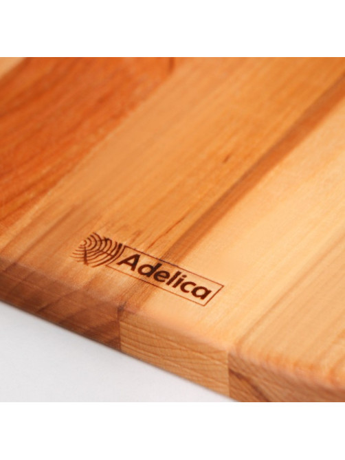 Набор деревянных разделочных досок на подставке Adelica, 2 шт.: 38×18, 28×18 см, пропитаны минеральным маслом, берёза