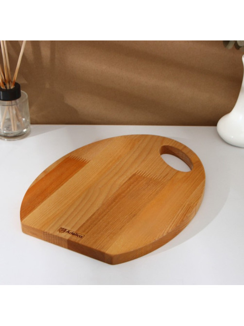 Набор деревянных разделочных досок на подставке Adelica, 3 шт.: 30×24, 22.5×18, 19×15 см, пропитаны минеральным маслом, берёза