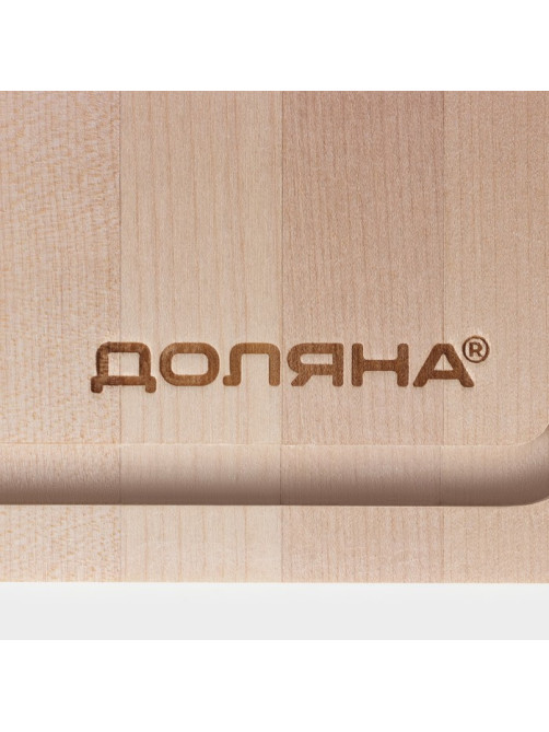 Доска разделочная деревянная с канавкой, 33×22×1.5 см, берёза