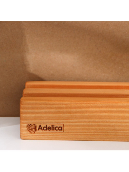 Набор деревянных разделочных досок на подставке Adelica, 2 шт.: 38×18, 28×18 см, пропитаны минеральным маслом, берёза