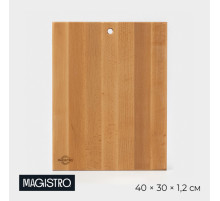 Доска разделочная Magistro, 40×30×1.2 см, дерево дуб