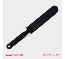 Лопатка блинная Доляна «Орихалк», 32 см, нейлон, чёрная