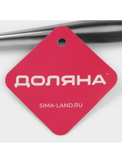 Лопатка из нержавеющей стали Доляна «Хозяюшка», с отверстиями, длина 28 см, цвет серебряный