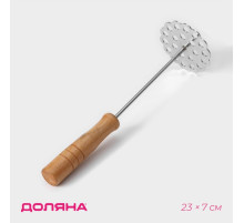 Толкушка Доляна «Деревенька. Цветочек», 23×7 см