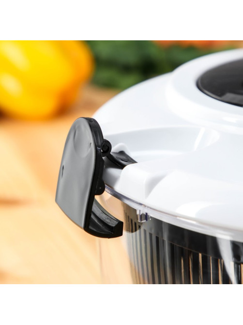 Центрифуга для сушки зелени Magistro Vegan pro, 5 л, пластик, чёрная, белая