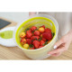 Центрифуга для сушки зелени Доляна Fresh cook, 3.7 л, пластик, белая, зелёная