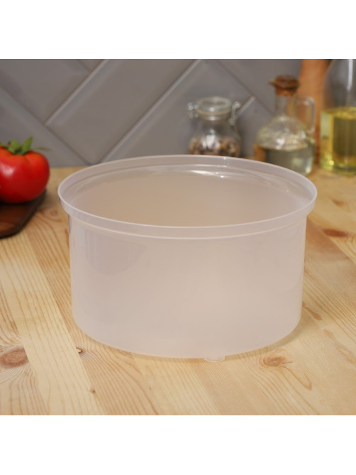 Центрифуга для сушки зелени Доляна Fresh cook, 3.7 л, пластик, белая, зелёная