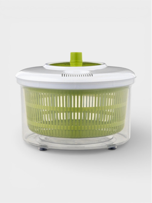 Центрифуга для сушки зелени Доляна Fresh cook, 3.7 л, пластик, белая, зелёная