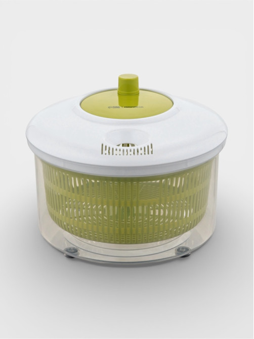 Центрифуга для сушки зелени Доляна Fresh cook, 3.7 л, пластик, белая, зелёная