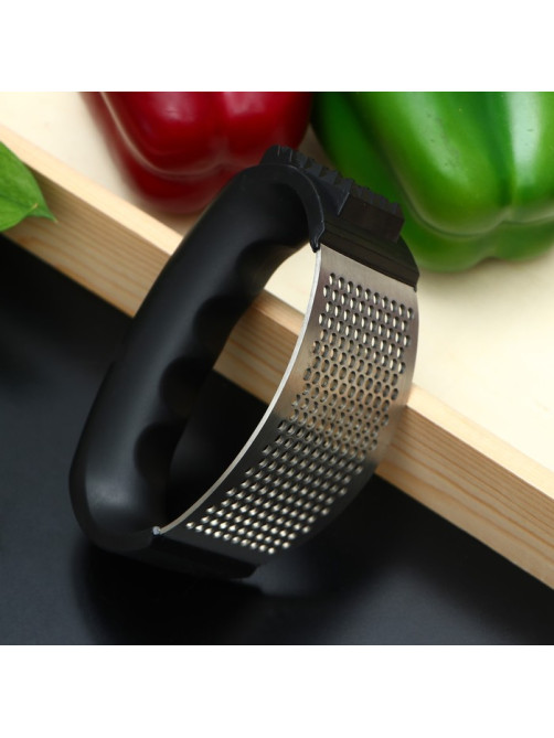 Пресс для чеснока Magistro «Велес», 11×7×5 см, чёрный