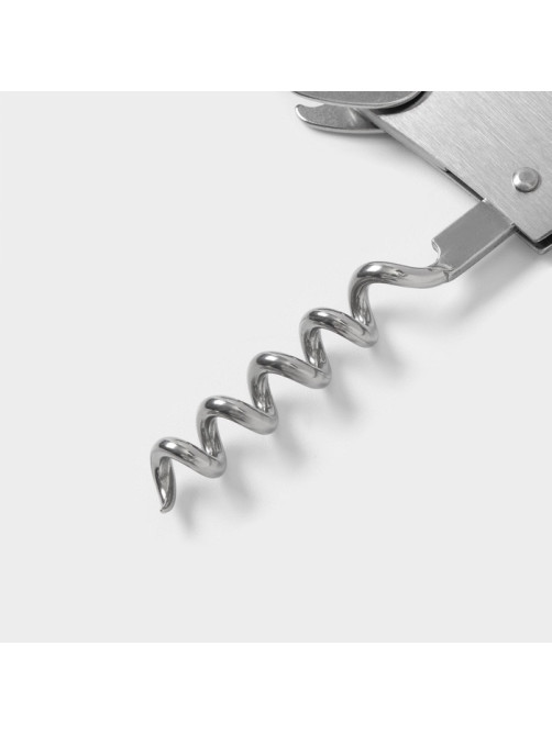 Штопор для вина складной Доляна Steel, h=11 см, серебристый