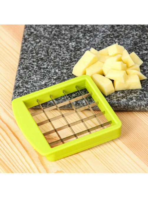 Овощерезка универсальная Доляна Fresh cook, 7 насадок, центрифуга для зелени, белая, зелёная