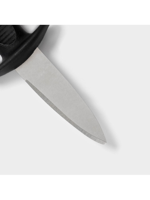 Нож для устриц Доляна, 14×4.4 см, длина лезвия 5.7 см, чёрный