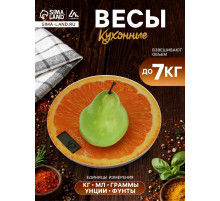 Весы кухонные Luazon LVK-701 «Апельсин», электронные, до 7 кг