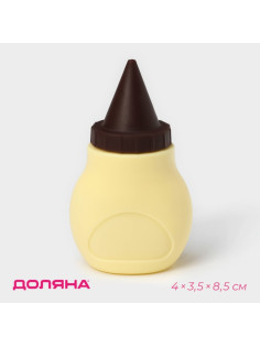 Шприц кондитерский Доляна «Капелька», силикон, 4×3.5×8.5 см