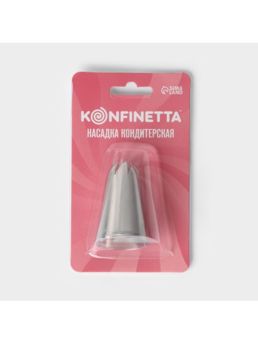 Насадка кондитерская KONFINETTA «Закрытая роза», d=3 см, выход 1 см, нержавеющая сталь