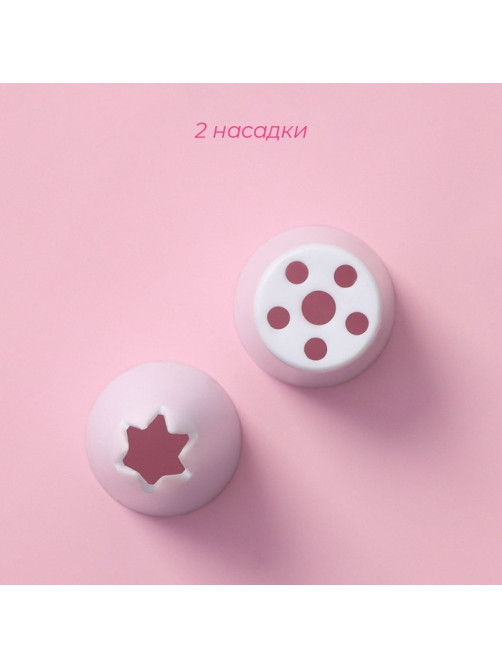 Набор кондитерский Доляна, 10 предметов: 8 мешков, 2 насадки 21.5×10.5×4.5 см