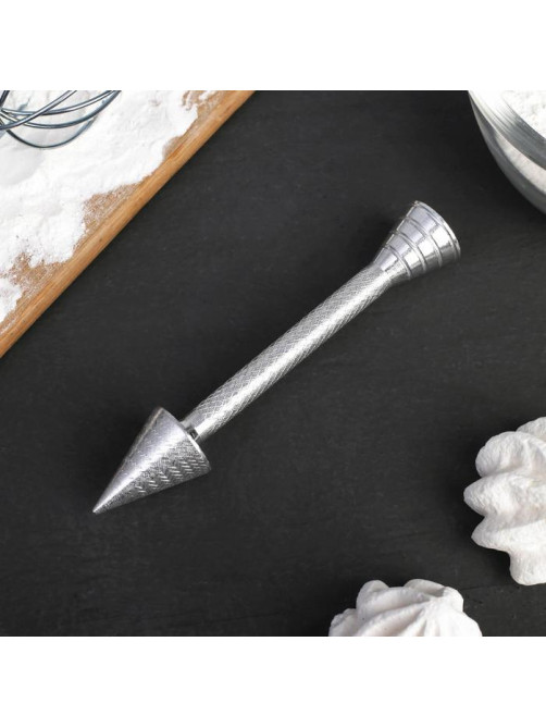 Гвоздь кондитерский для создания цветов Доляна, 13.5×2.5 см, алюминий, серебристый