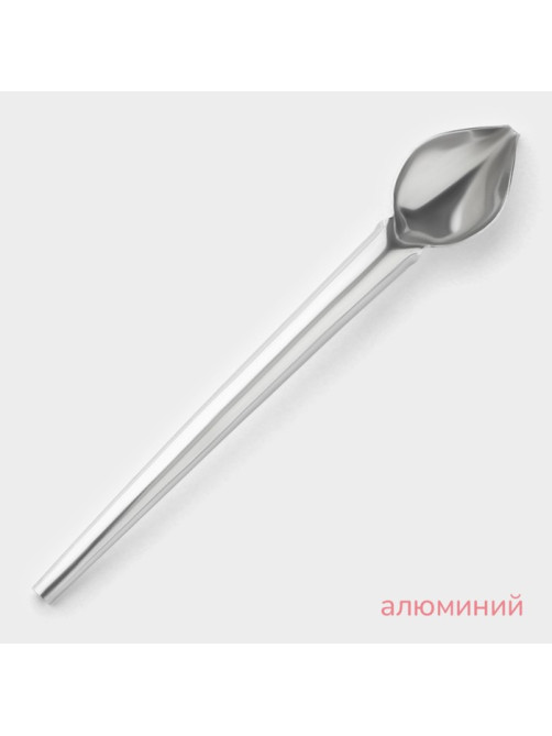 Ложка кондитерская для моделирования KONFINETTA, 19×3 см, алюминий, серебристая