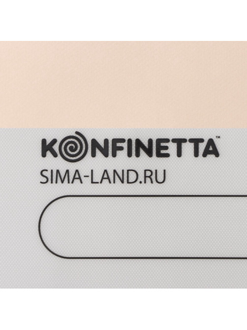 Коврик для выпечки армированный KONFINETTA «Эклер», силикон, 38×28 см, 0.4 мм, белый