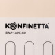 Коврик для выпечки армированный KONFINETTA «Эклер», силикон, 40×60 см, 0.4 мм, белый