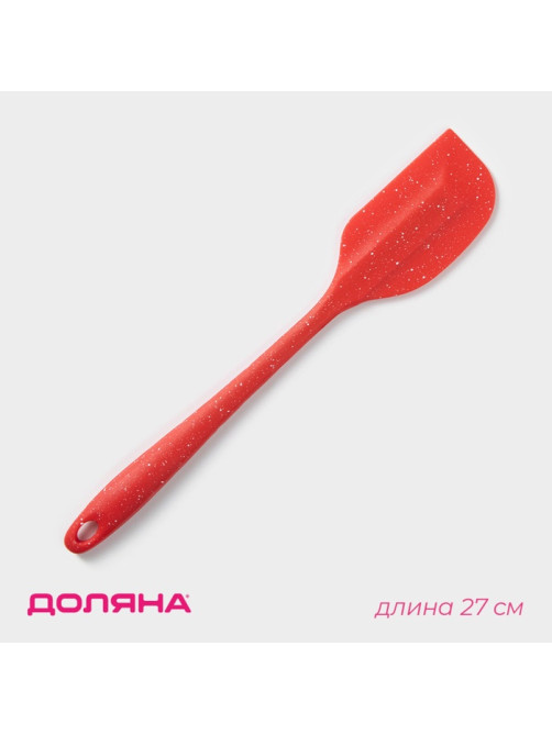 Лопатка кухонная Доляна «Гранат», 27×5 см, красная