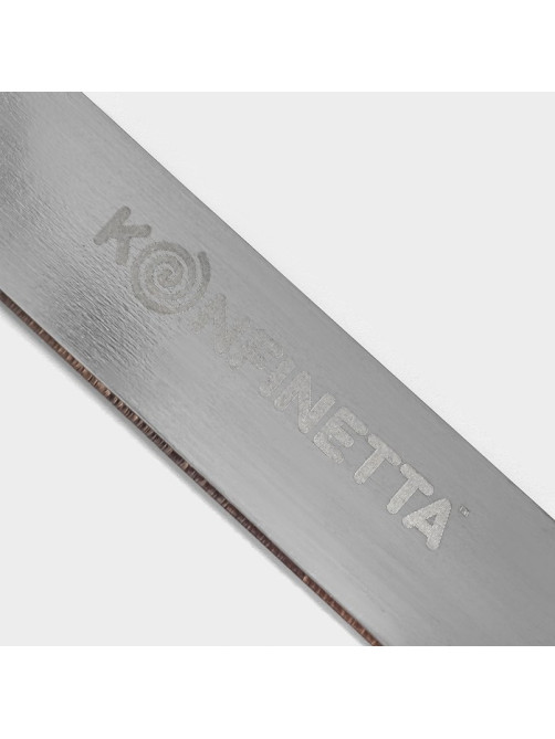 Нож для бисквита ровный край KONFINETTA, длина лезвия 35 см, деревянная ручка