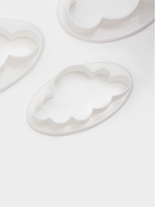 Формы для вырезания теста и мастики Доляна, набор 5 шт., 7.8×4.6×1 см, пластик, белые