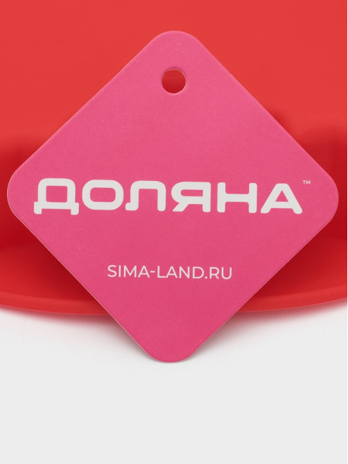 Форма для выпечки новогодняя Доляна «Снежинка», силикон, 23×3.5 см, красная