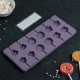 Форма для леденцов Доляна «Вкусная сладость», силикон, 26.5×11.5 см, 12 ячеек (d=3.5 см), с палочками, МИКС