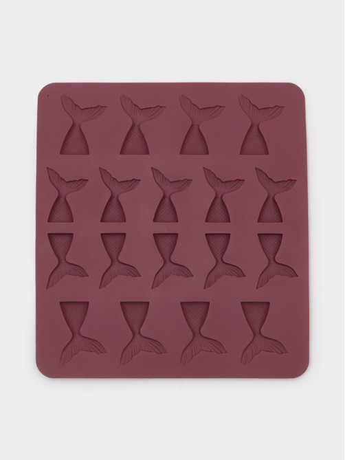 Форма для шоколада Доляна «Хвост», силикон, 25×22.5×0.4 см, 18 ячеек (5.3×4 см), МИКС
