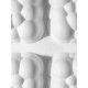 Форма для выпечки и муссовых десертов KONFINETTA «Облако», силикон, 30×18.8×3.5 см, 6 ячеек (7.4×7.4 см), белая