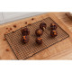 Решётка для глазирования и остывания кондитерских изделий KONFINETTA, 40×25×1.5 см, чёрная