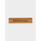 Табличка настольная деревянная Adelica «Зарезервировано/Reserved», 18×4×4 см, дуб