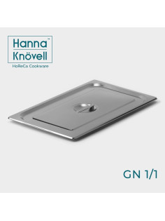 Крышка к гастроемкости GN 1/1 Hanna Knövell, 53×32.5 см, толщина 0.6 мм, нержавеющая сталь