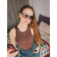 Очки солнцезащитные «Панто», uv 400, линза 5×4.5 см, фиолетовые